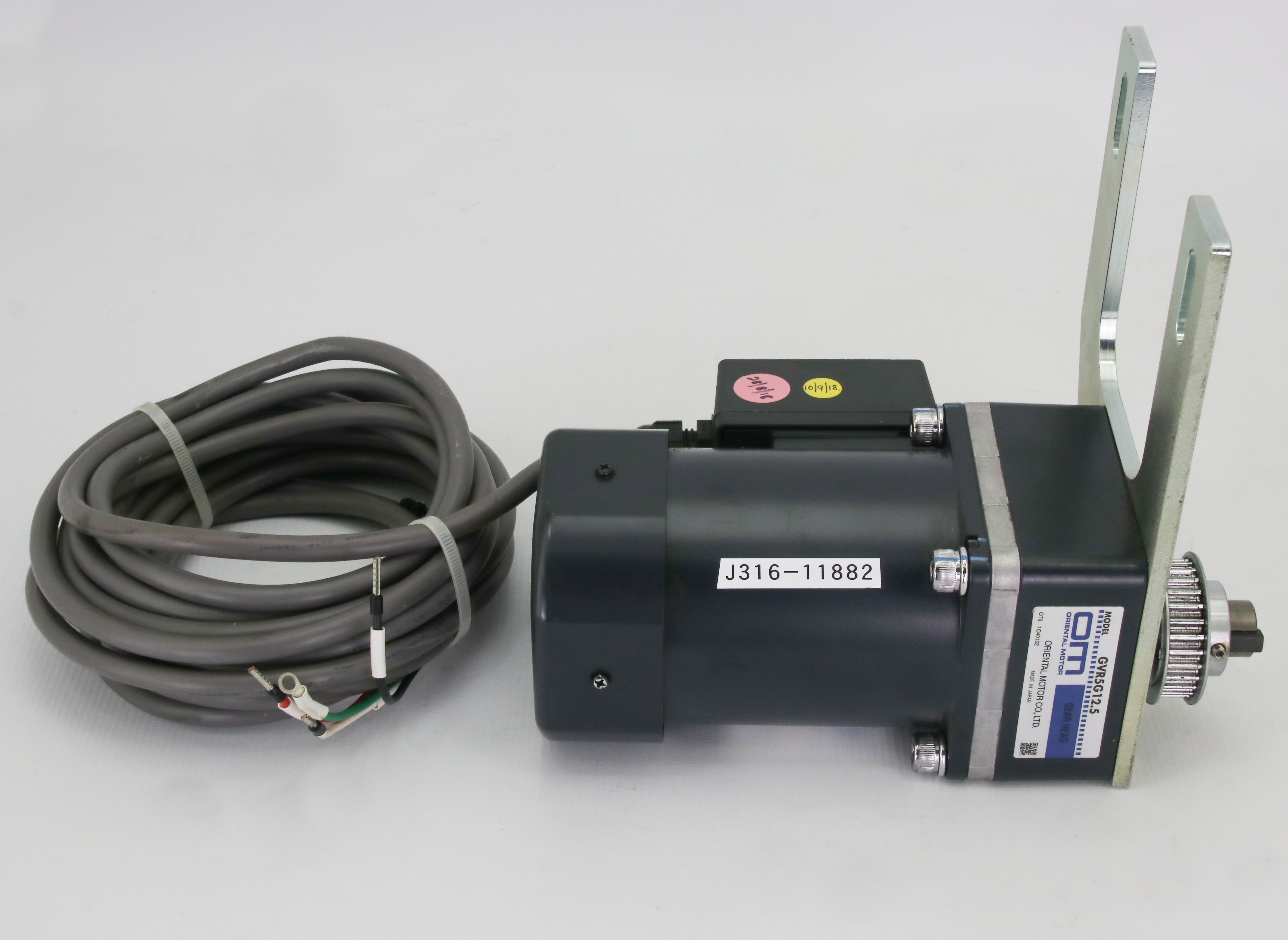 one マシン 11882 ORIENTAL MOTOR INDUCTION MOTOR W/ GVR5G12.5 GEAR HEAD
